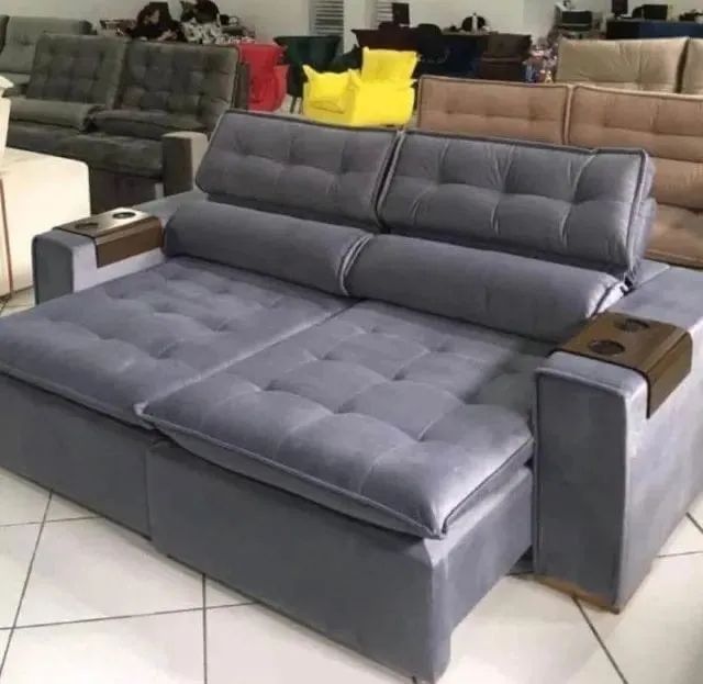 Sofá retrátil e reclinável super promoção  - Foto 3