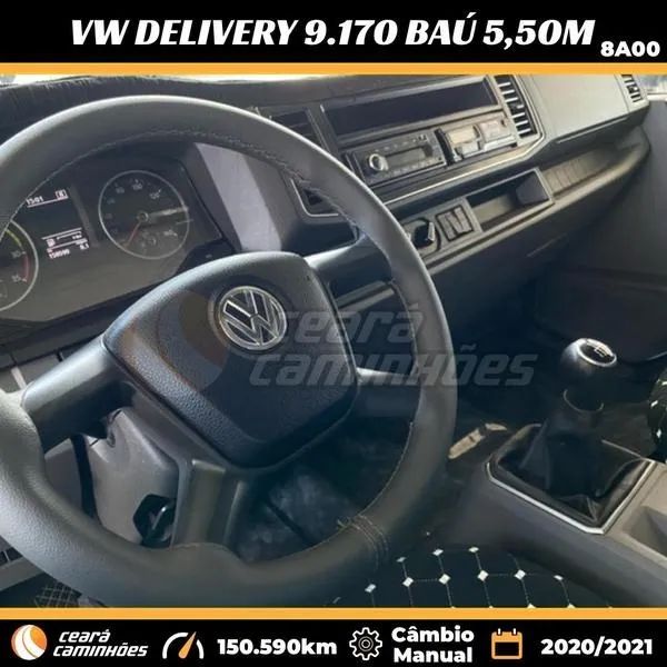 Vw 9.170 Delivery Prime 2021/2022 Baú 5,50m Caminhão 3/4 ( 9-170 / 9170 / 9 170 ) - Foto 11