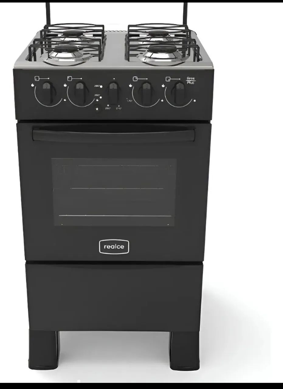 Fogão 4 bocas Preto