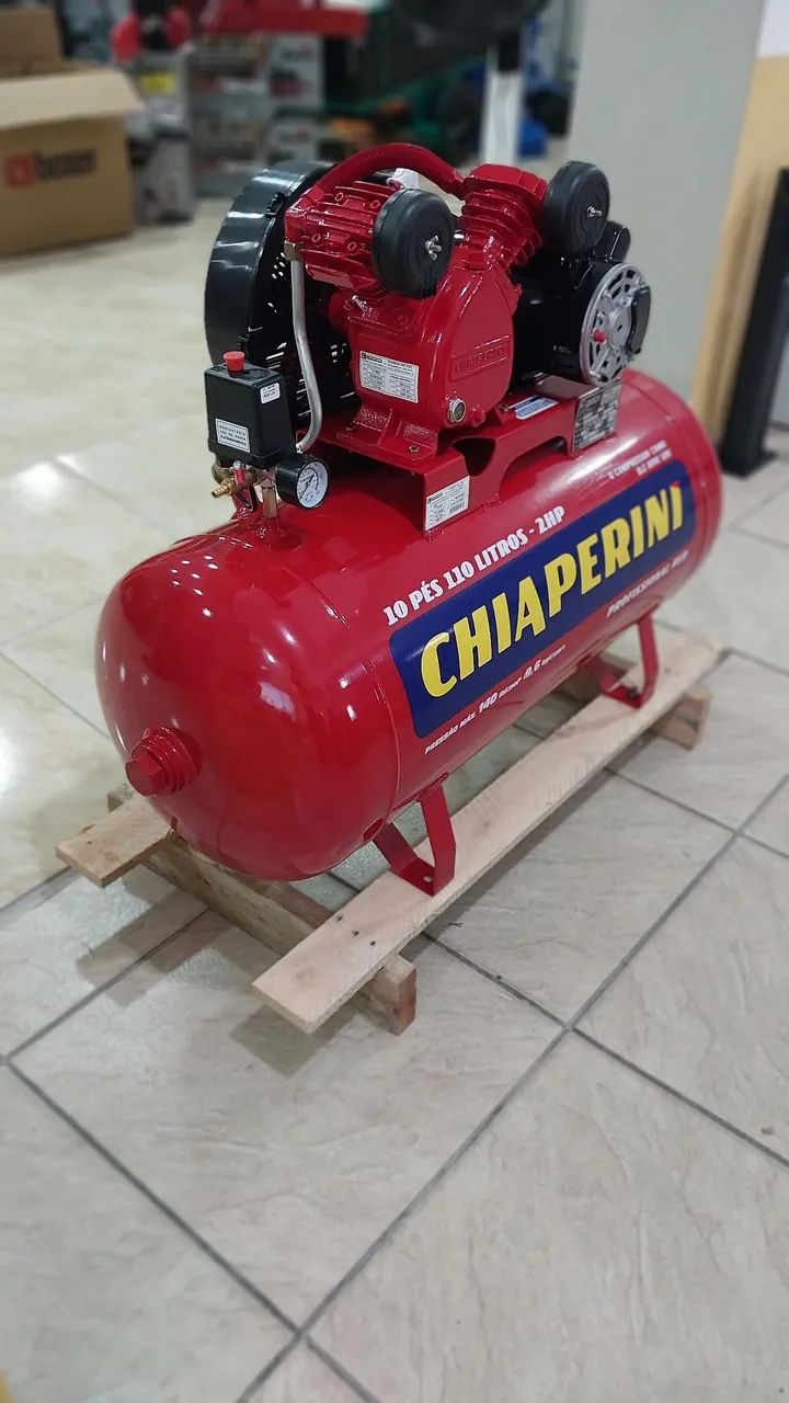 Compressor de ar 110L Chiaperini Profissional 2hp 140psi (Loja) - Foto 2