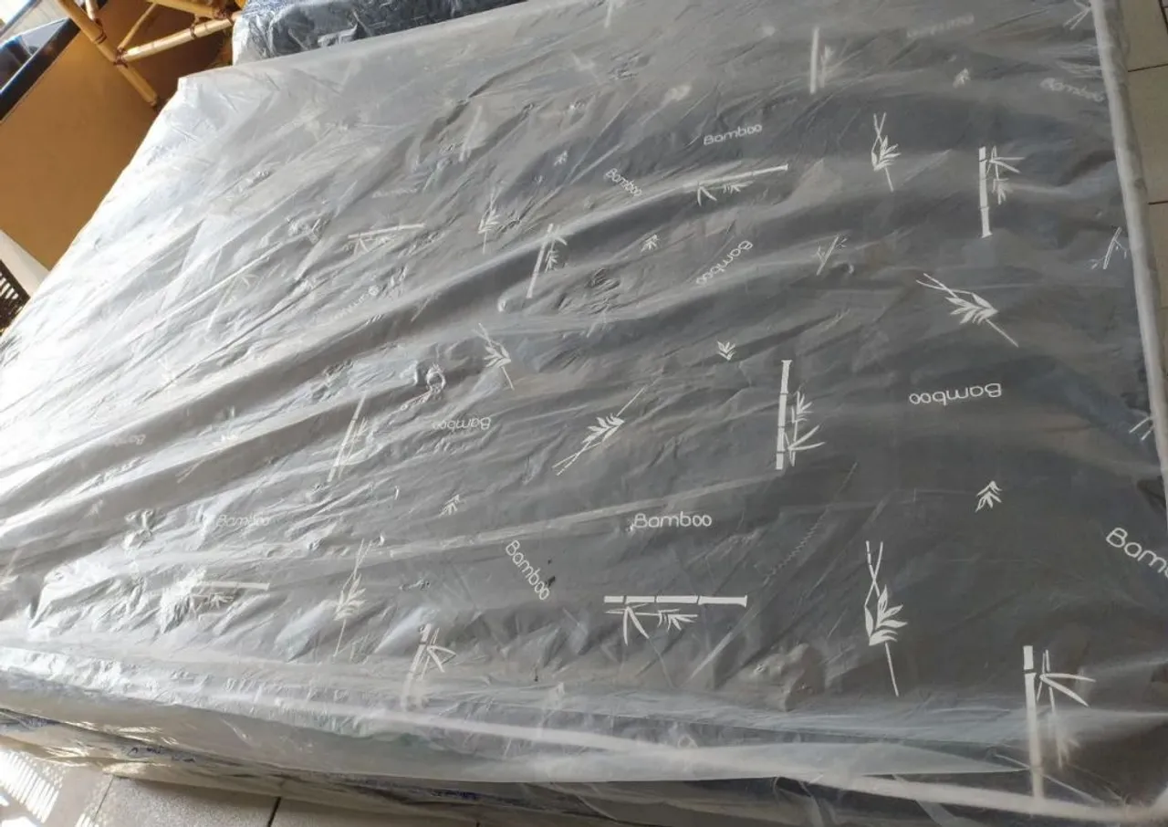 Colchão de Casal Bamboo tecido preto PROMO NOVOS Bairro sítio cercado