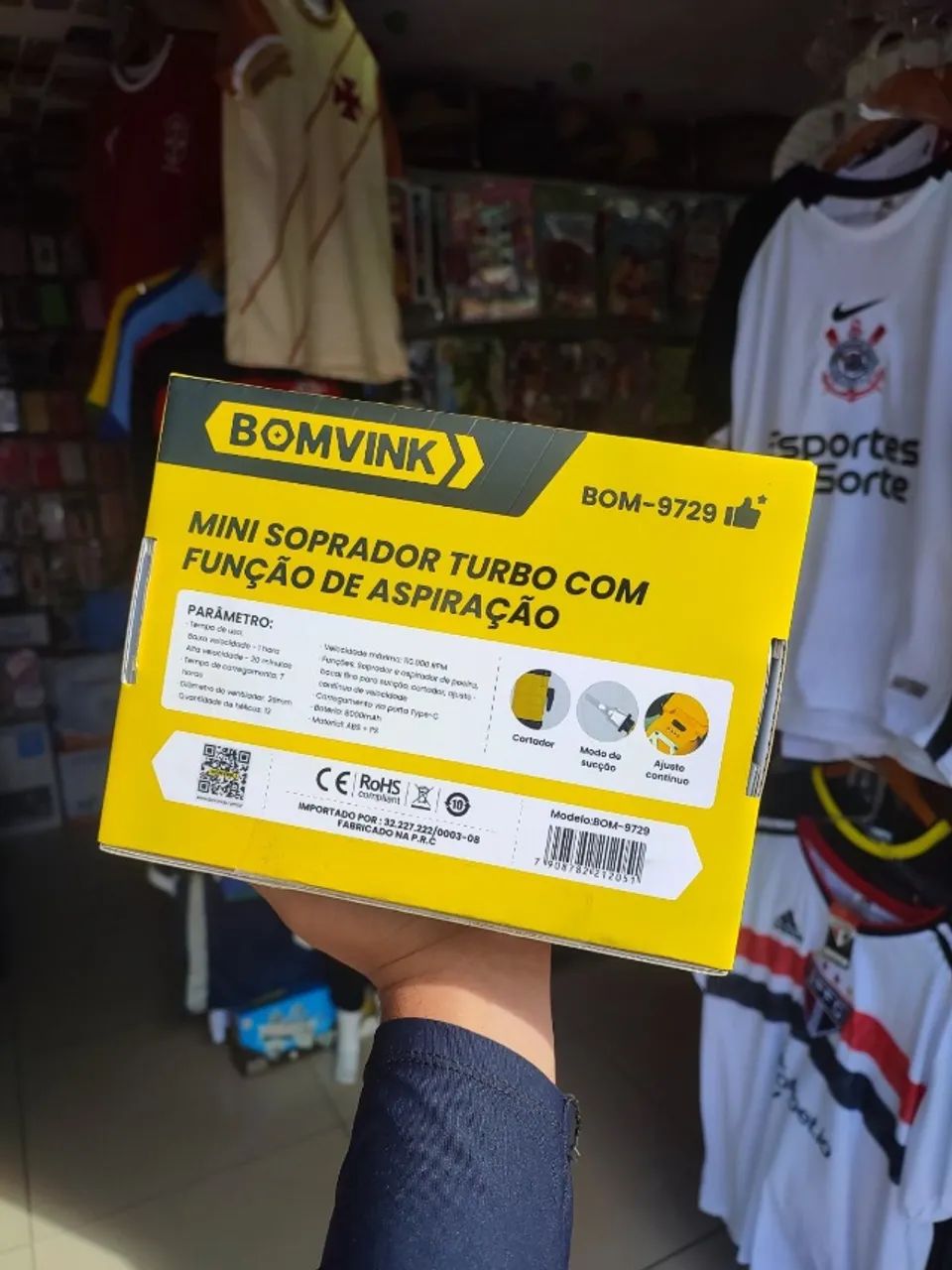 Mini soprador turbo com função de aspiração - Foto 2