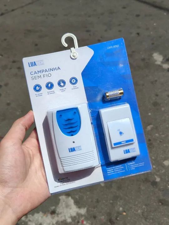 Campainha Sem Fio Lua Tek LKM-3019 - entrega grátis em São Luís 