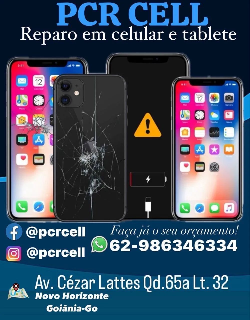 Conserto de celular e acessórios e na pcr cell novo horizonte
