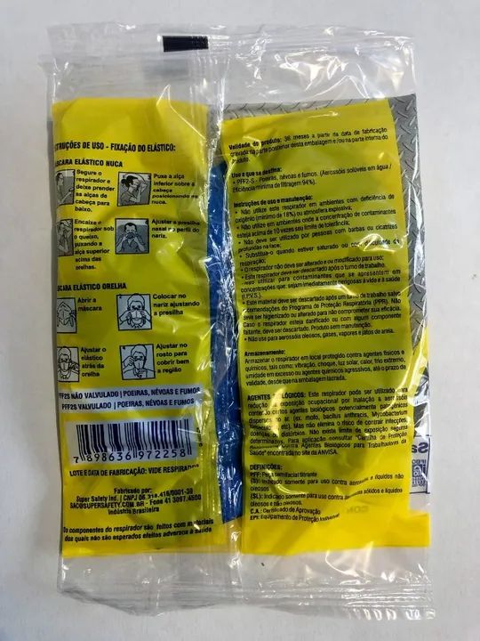 KIT 53 MÁSCARAS N95 PFF2-S s/ válvula - Foto 2