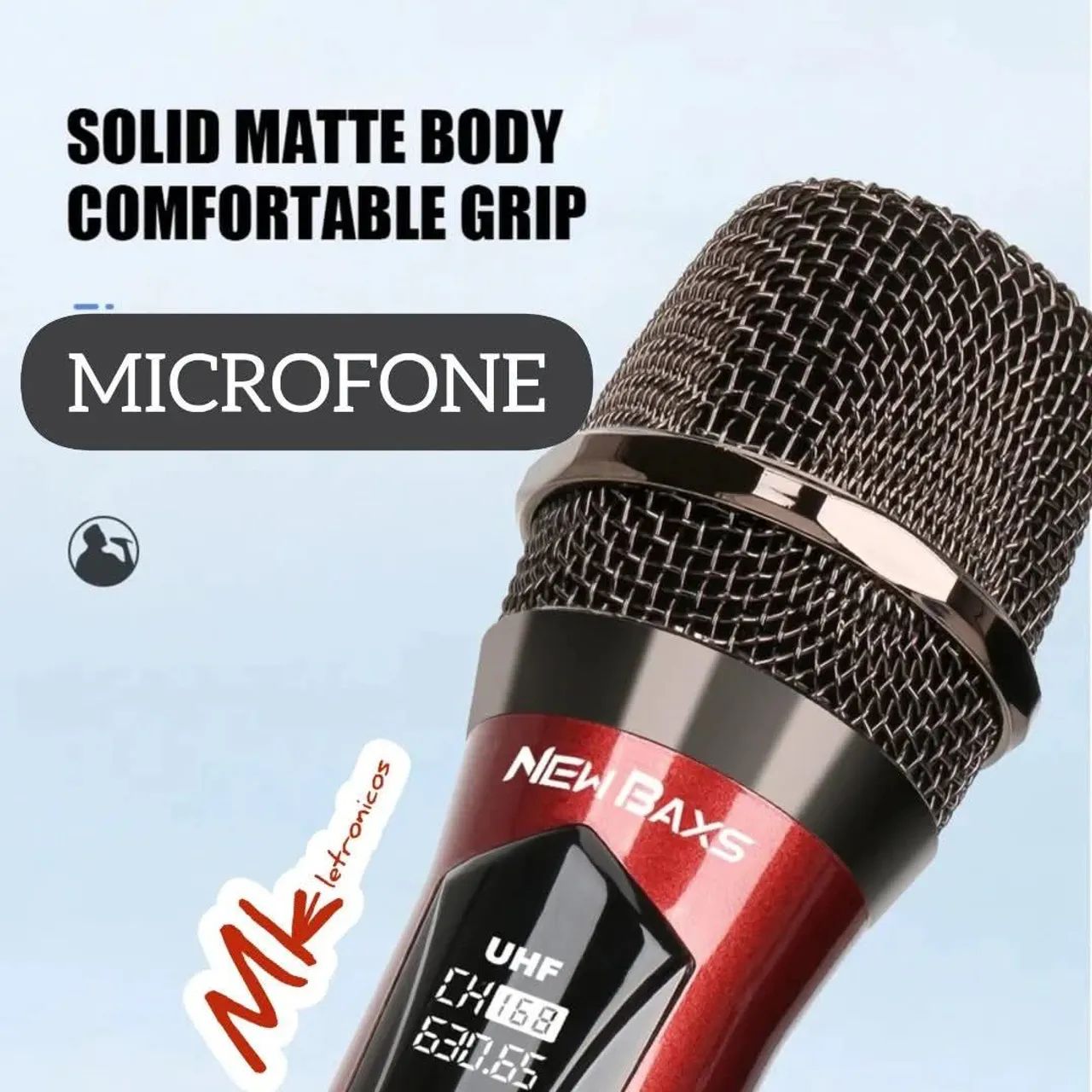 Microfone Sem Fio New BAXS - Som de Qualidade!