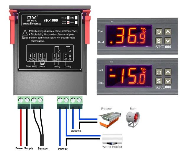 Termostato digital Chocadeira, Cervejeira, Freezer, Aquario,etc - Foto 5