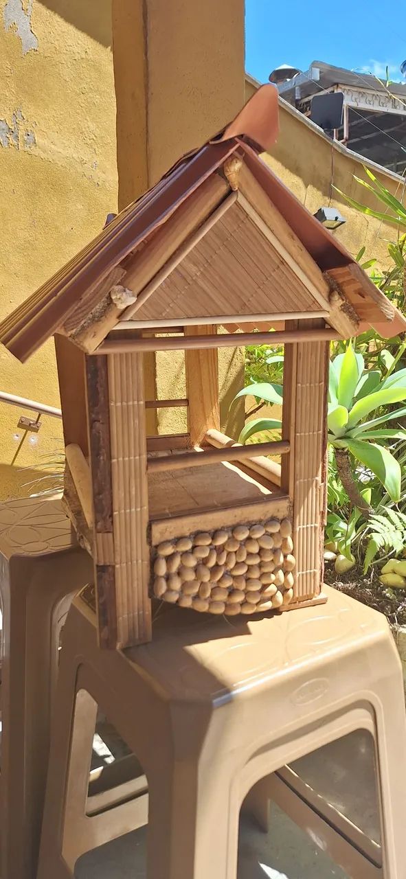 Casa de madeira passarinhos  - Foto 4