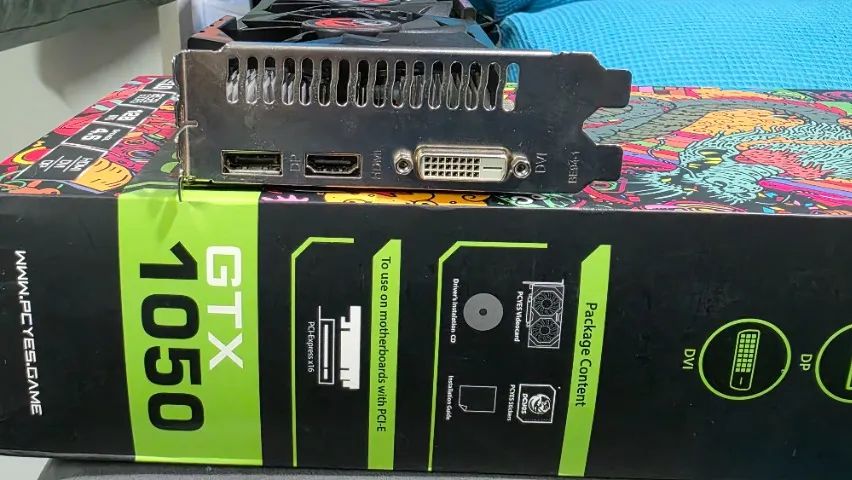 Placa de Video GTX 1050 PC Yes 2GB 128 Bits ( Semi-Nova Com Caixa ) - Foto 2