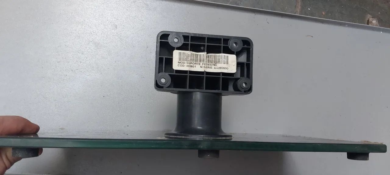 Suporte Pedestal para TV com Base de Vidro