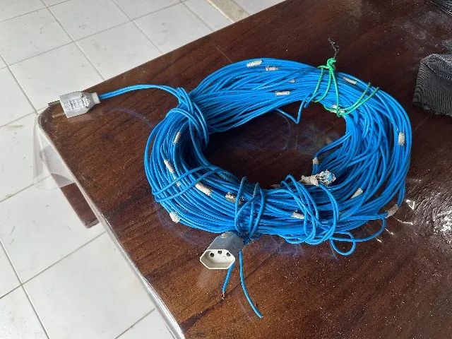 90m de Extensão Fio 4mm 220/110v