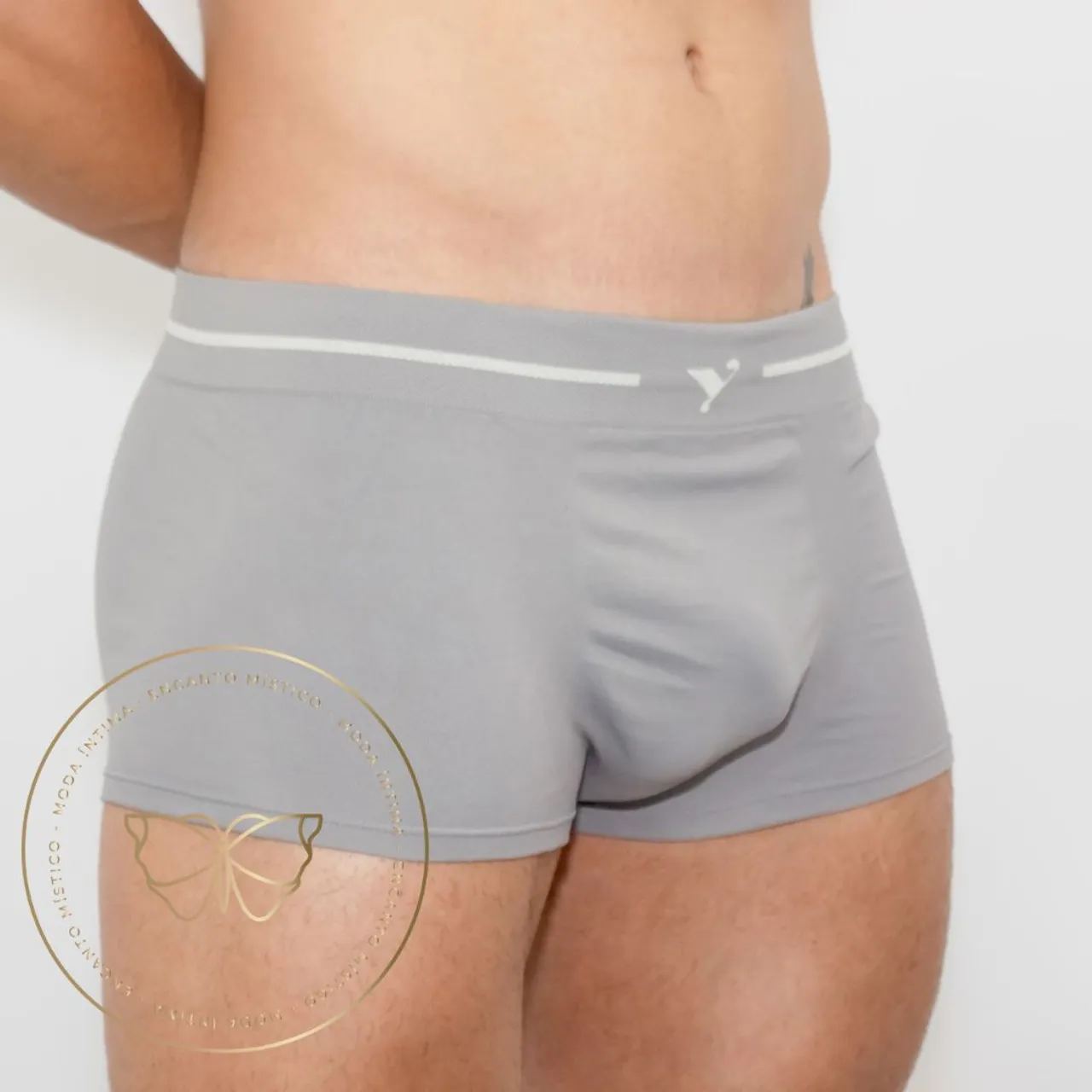 Cueca sunga Cinza Masculino