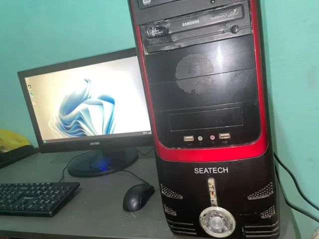 pc completo escritorio ou jogos leves serve pra trabalho!!! - Foto 2