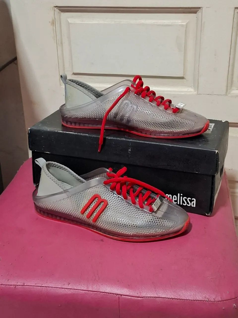 Tênis Melissa transparente em ótimo estado  - Foto 3