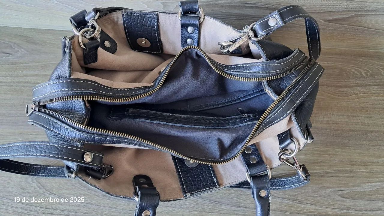 Bolsa couro legítimo WJ - Foto 4