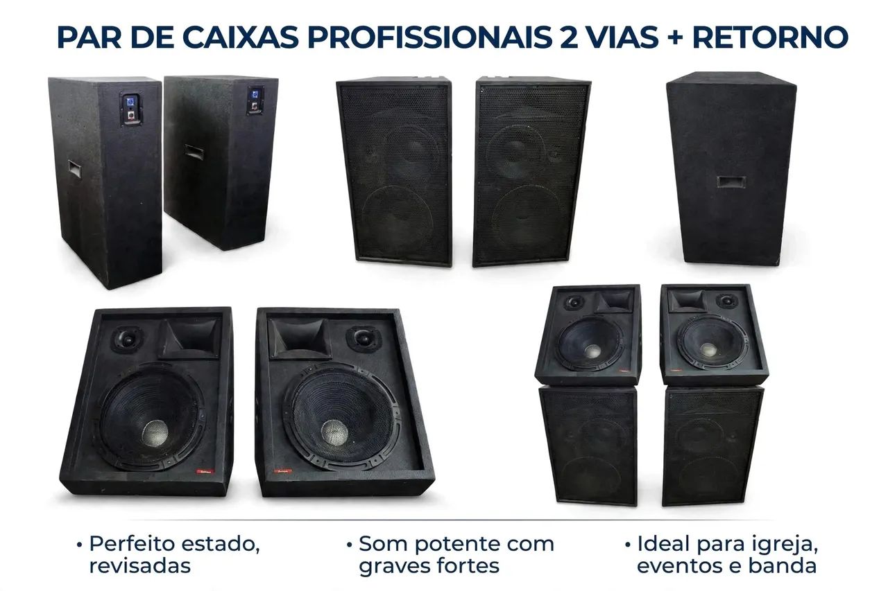 Caixas PA + Retornos