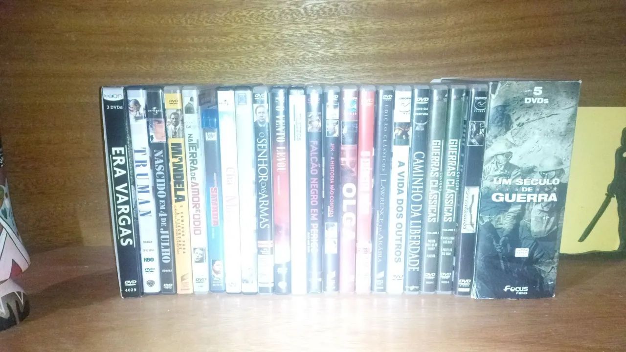 DVDs filmes eventos históricos 
