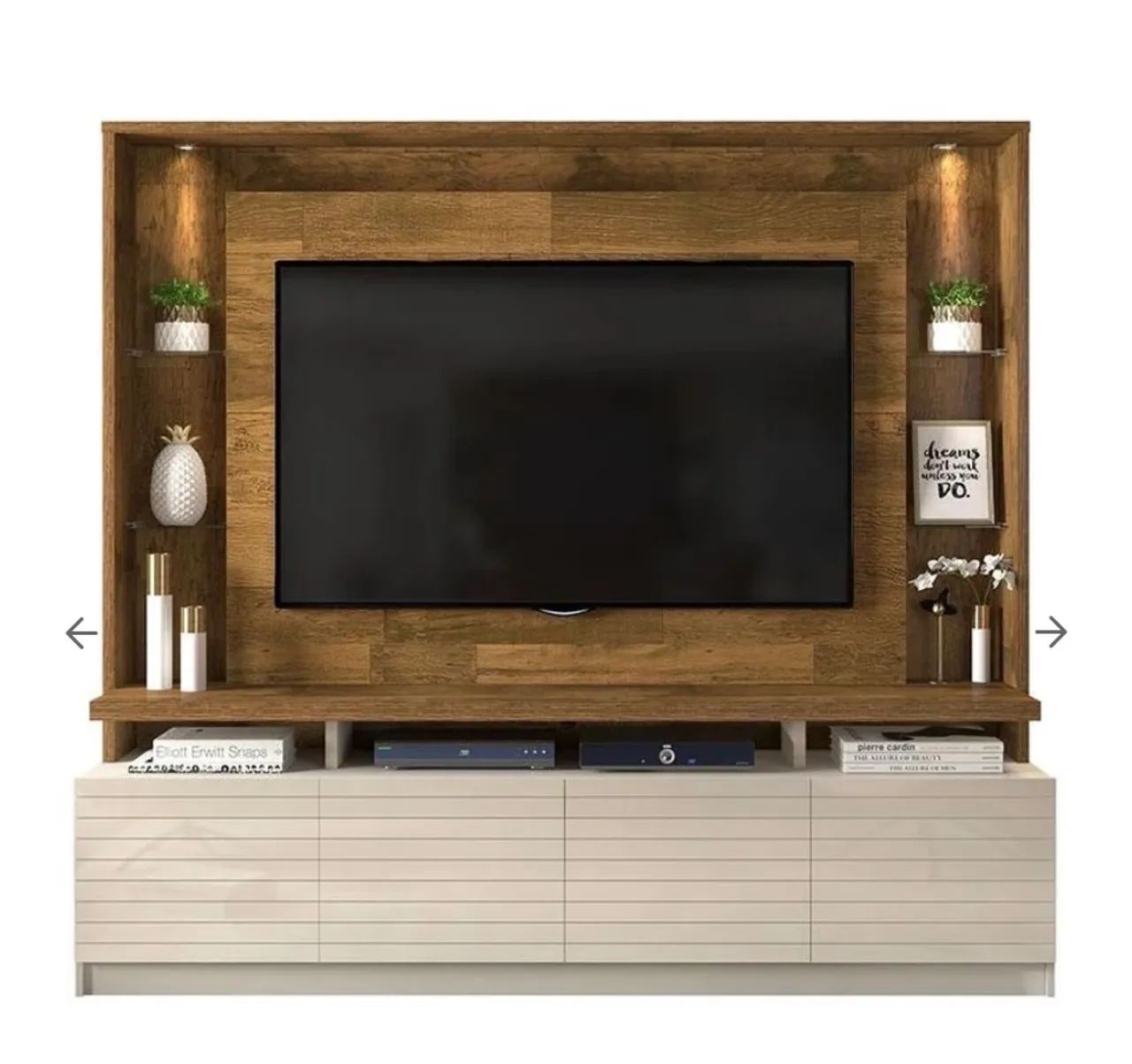 Rack com painel para TV