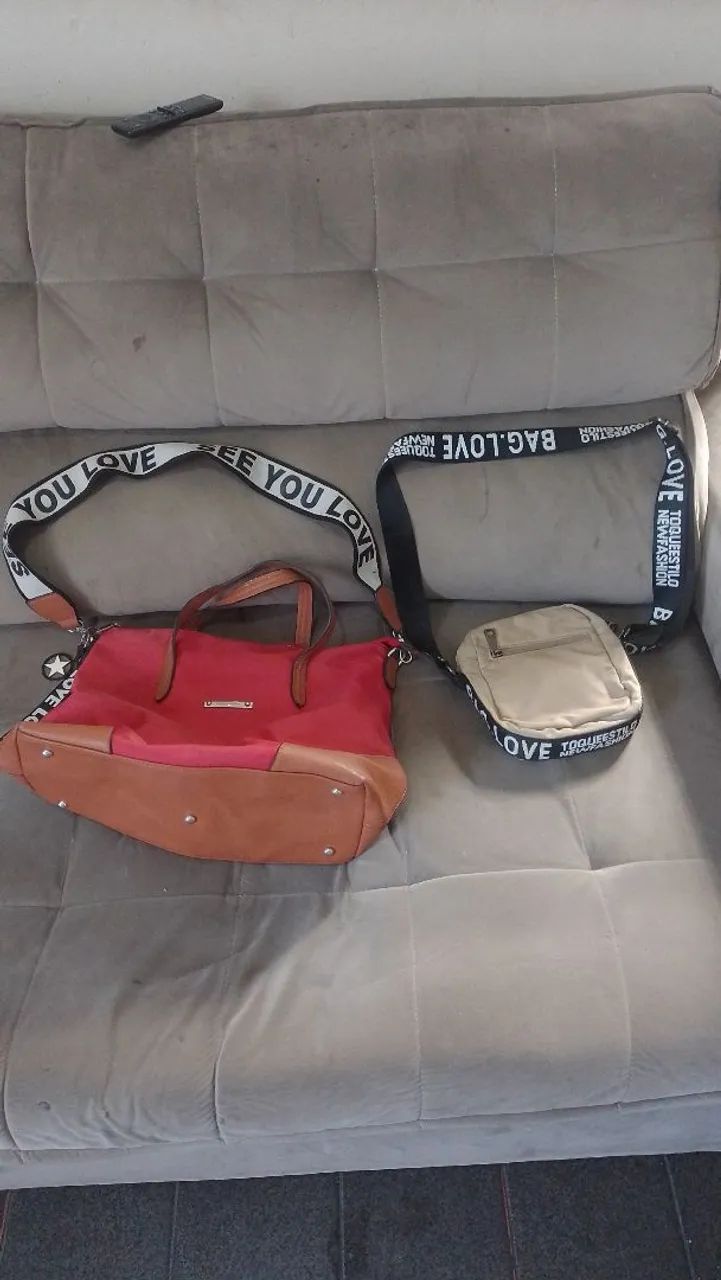 Bolsa de ombro + bag love 