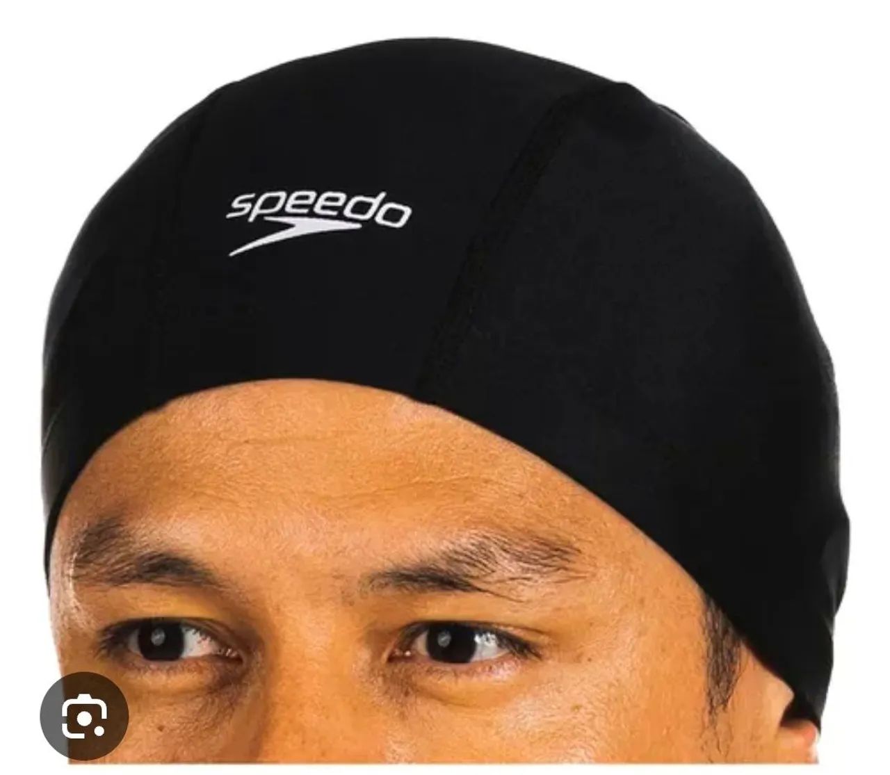 Touca Preta da Speedo de Natação, tamanho único, bonita, original, confortável. 