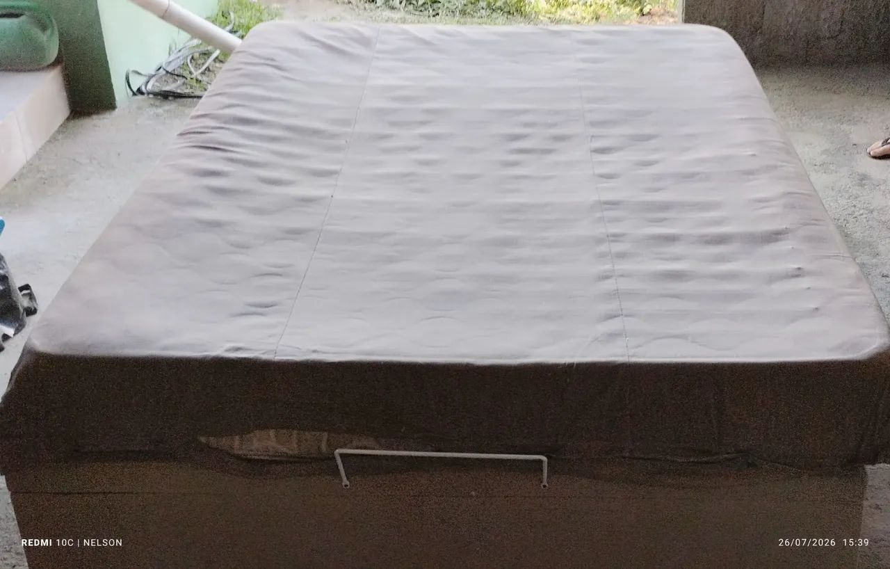 Cama box baú casal com colchão de molas - Foto 4