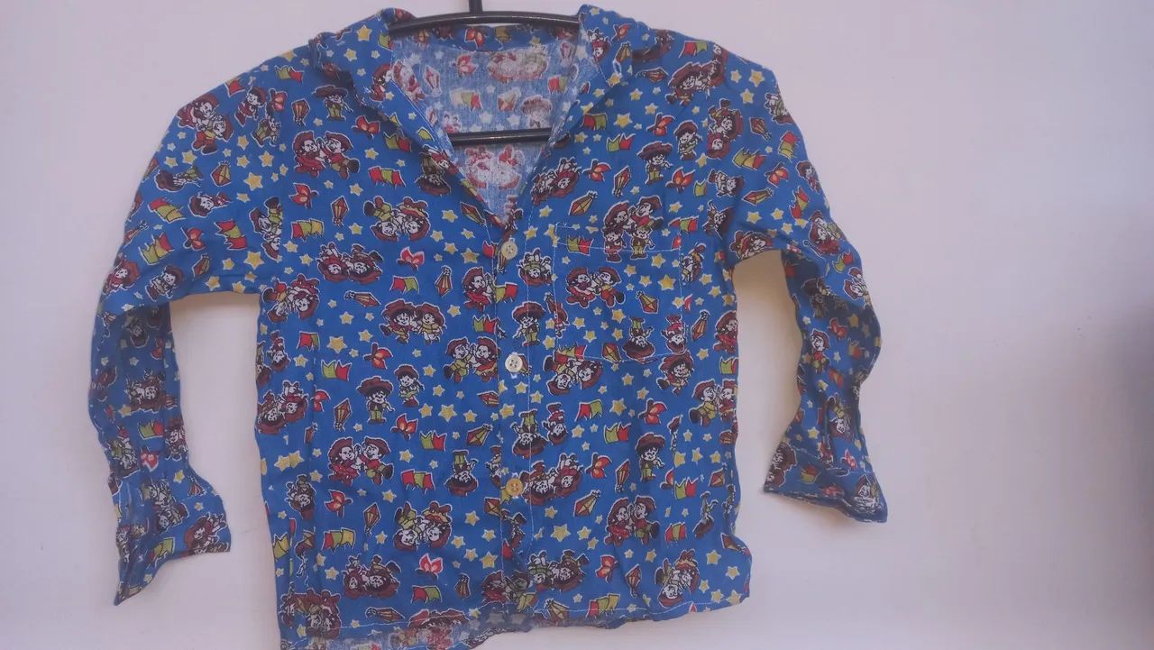 Camisa xadrez infantil 