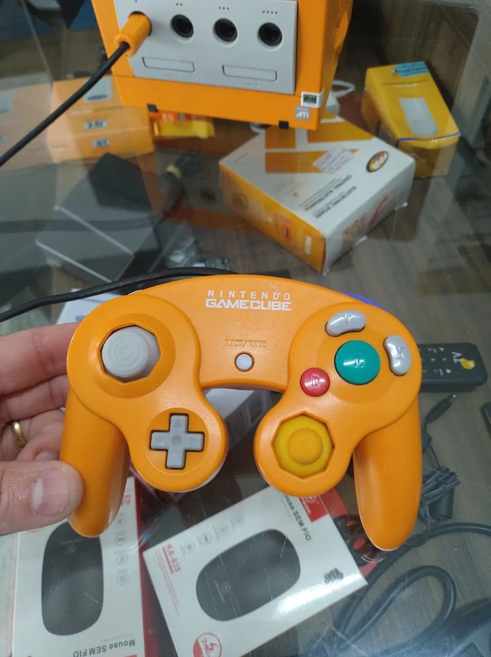 Nintendo game Cube Laranja com picoboot  - Foto 3