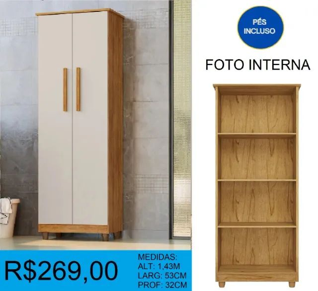 Multiuso larg:53cm alt:1,43m - à pronta entrega - Foto 3