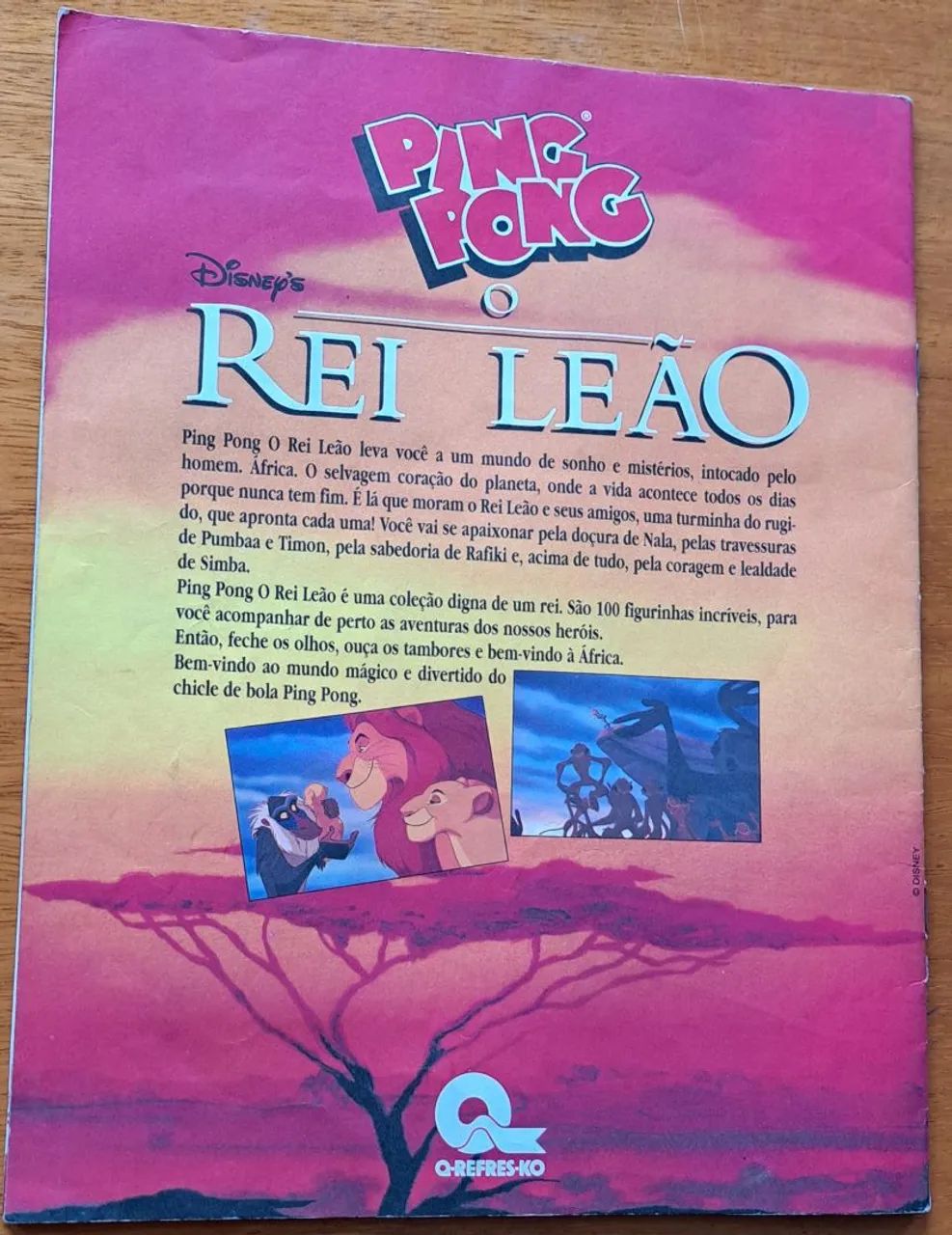 ÁLBUM REI LEÃO ORIGINAL, COMPLETO ANOS 90 - Foto 2