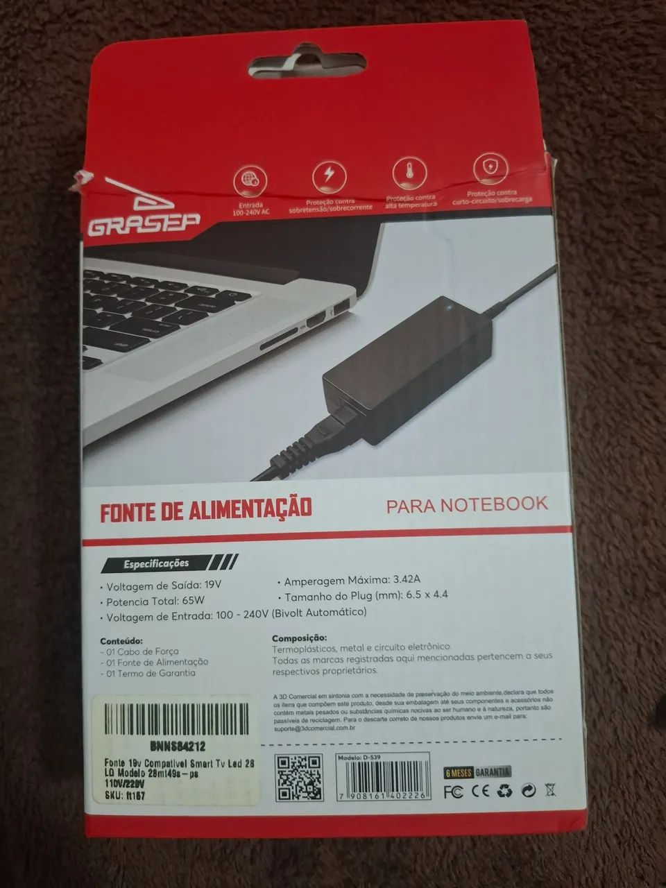 Fonte para Notebook/ TV smart NOVO - Foto 2