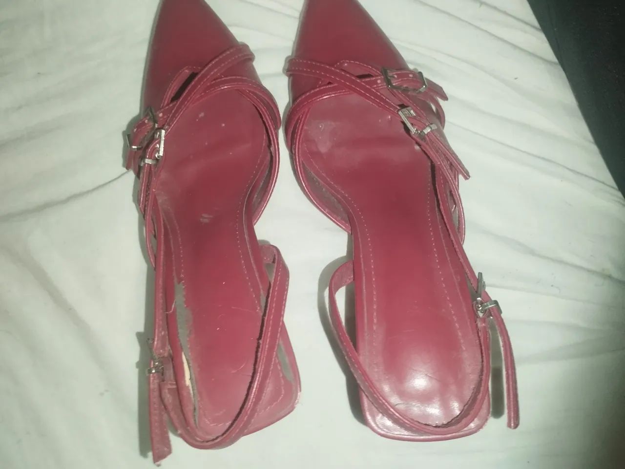 Sapato com salto baixo vermelho  - Foto 4