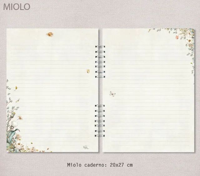 Caderno Decorado grande com capa dura - Foto 4