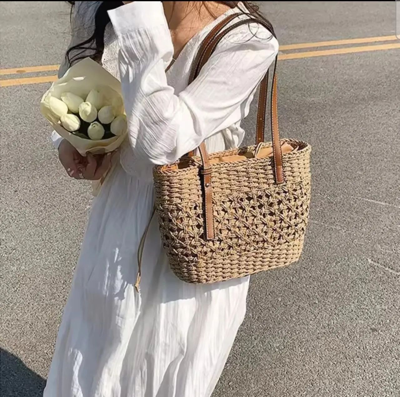 Bolsa de Palha verão Elegance - Foto 5