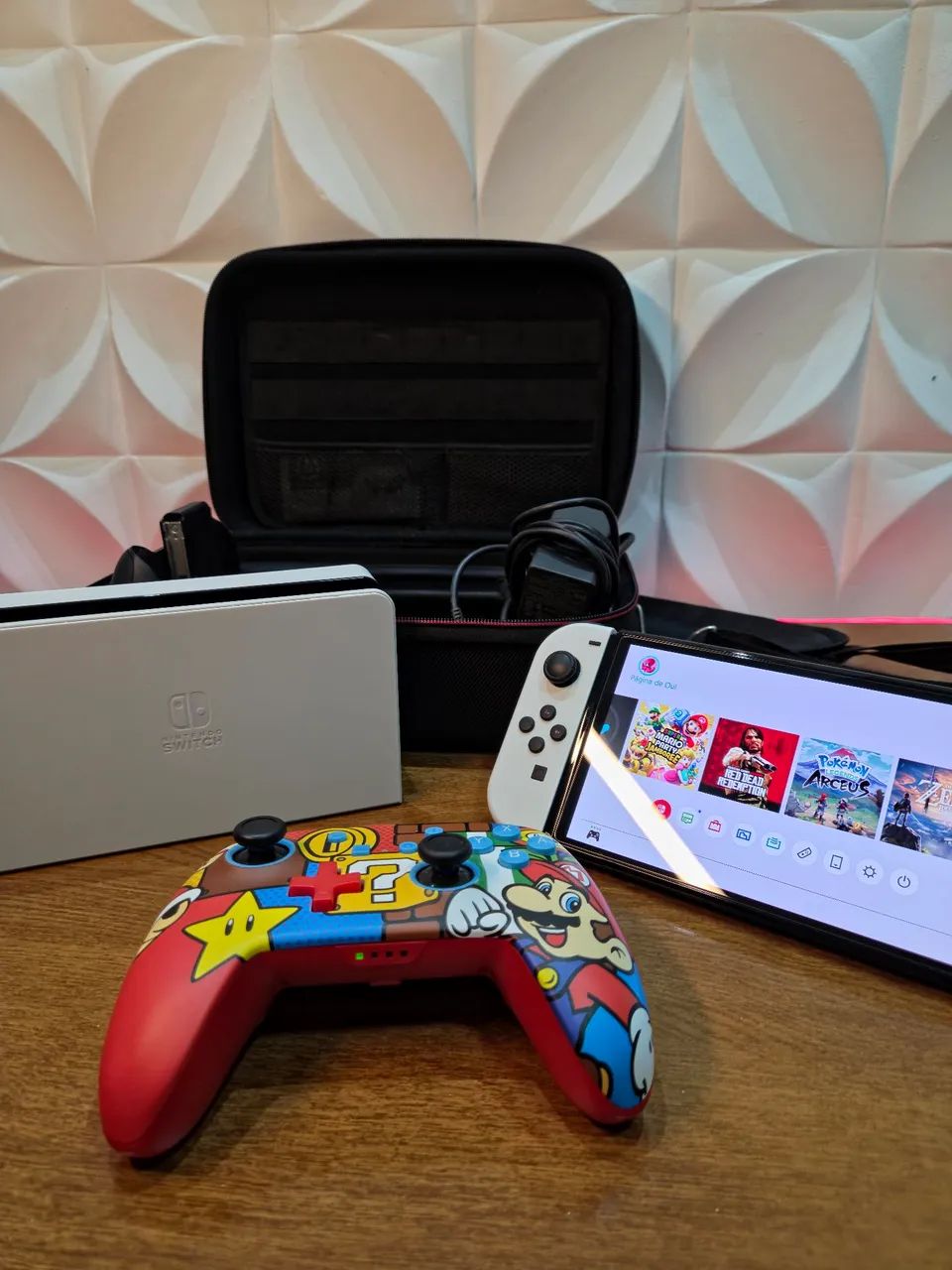 Nintendo Switch OLED Desbloqueado + Pro Controller + Case - Foto 3