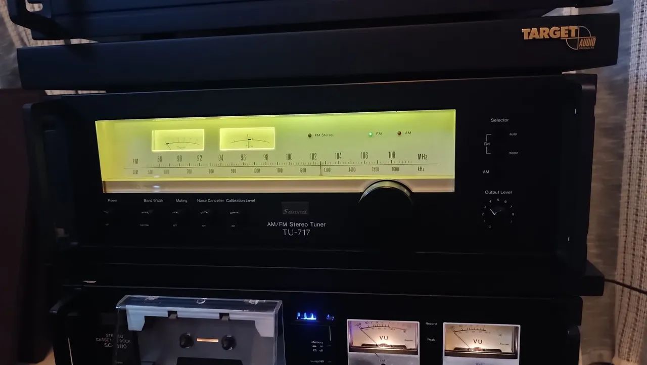 Conjunto Sansui AU719 tuner TU717 e tape deck SC3110 - Aparelhos