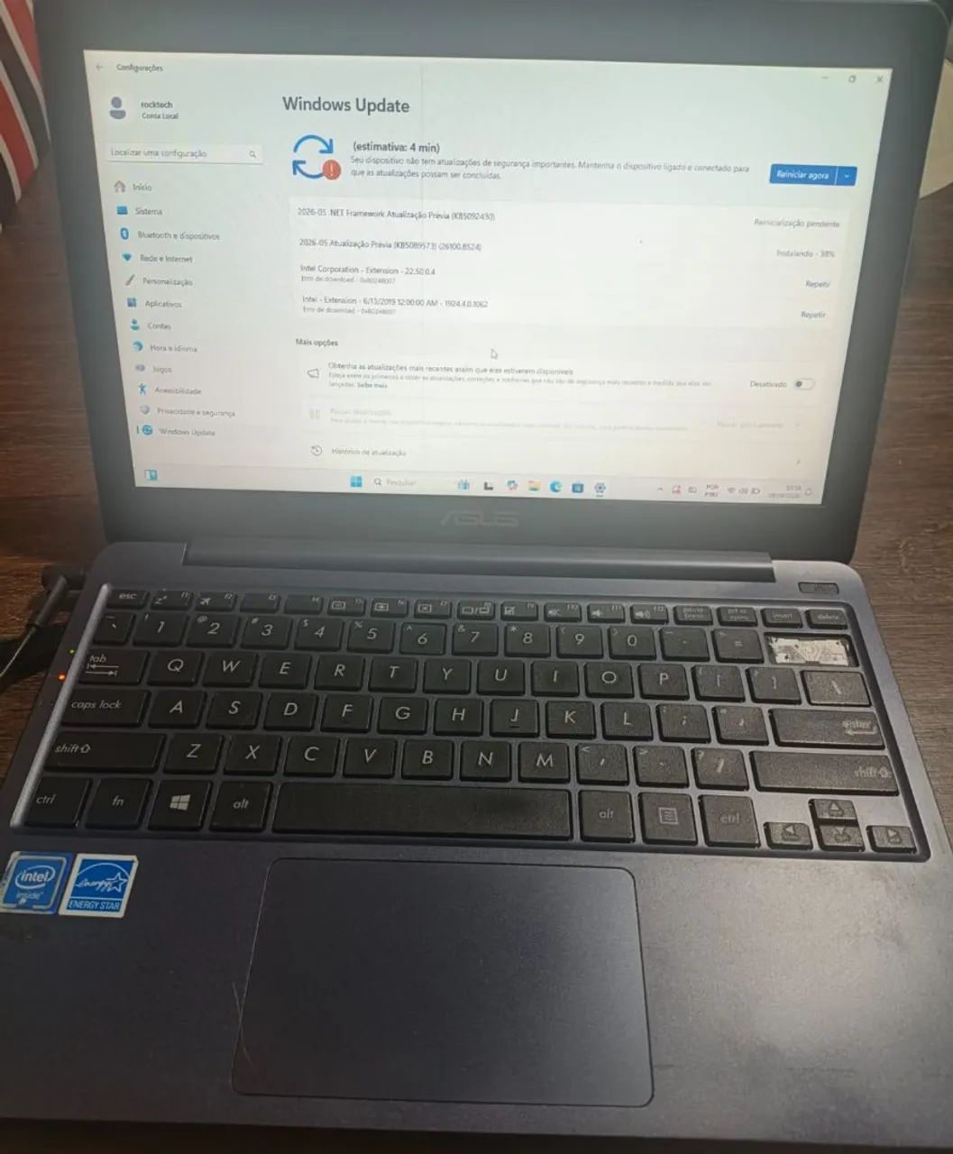 Notebook pequeno Asus