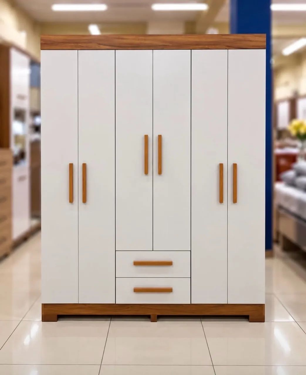 Guarda-roupa casal com pés _ Até 10x sem juros