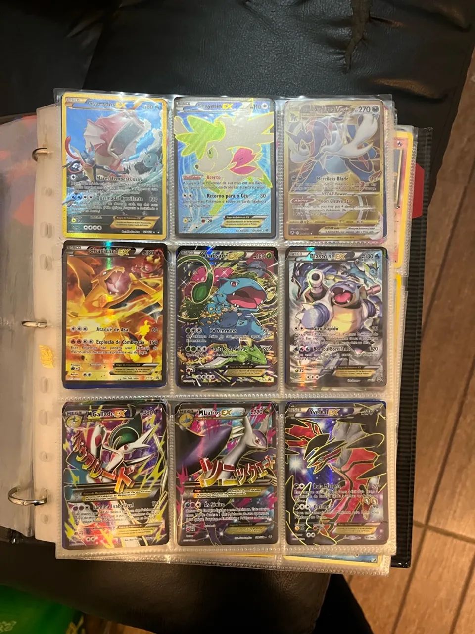 Minha coleção de cartas Pokémon 