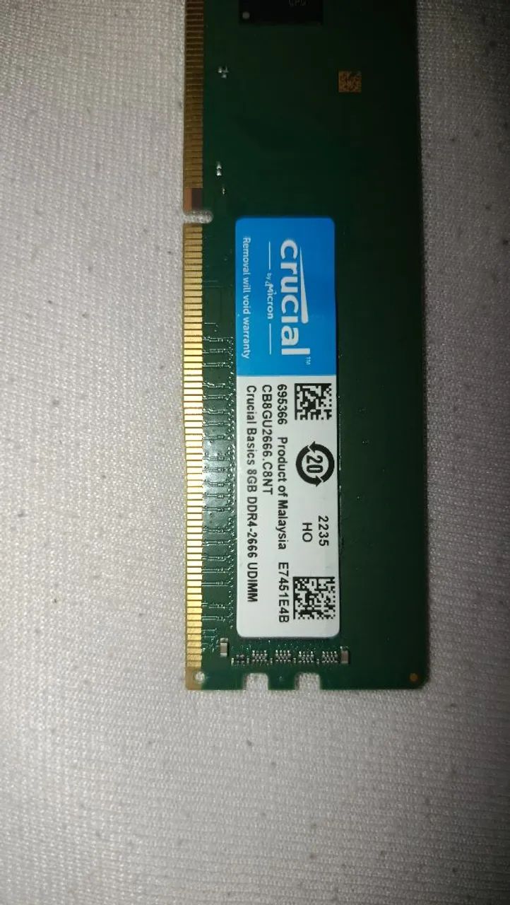 Mem ória Ram 8GB DDR4 2666mhz - Foto 2