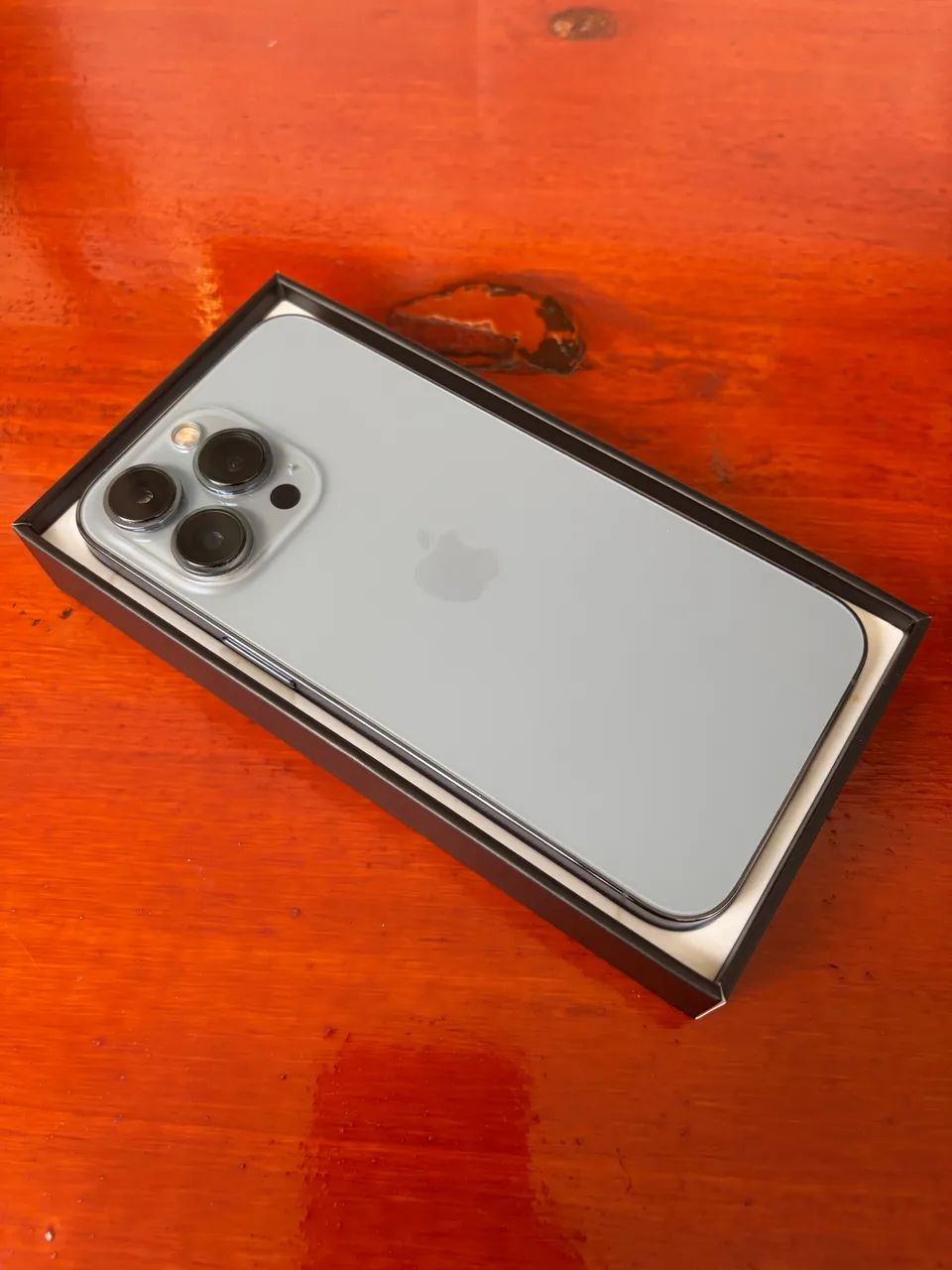     iPhone 13 Pro 128GB Azul Sierra - Único dono e com Caixa - Foto 4