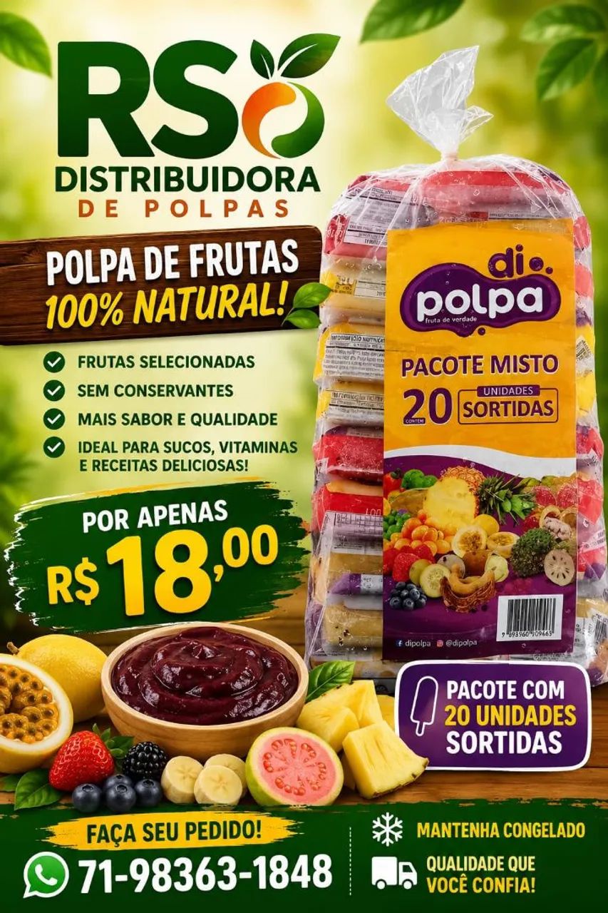 RS distribuidora de polpas e cremossim  - Foto 2