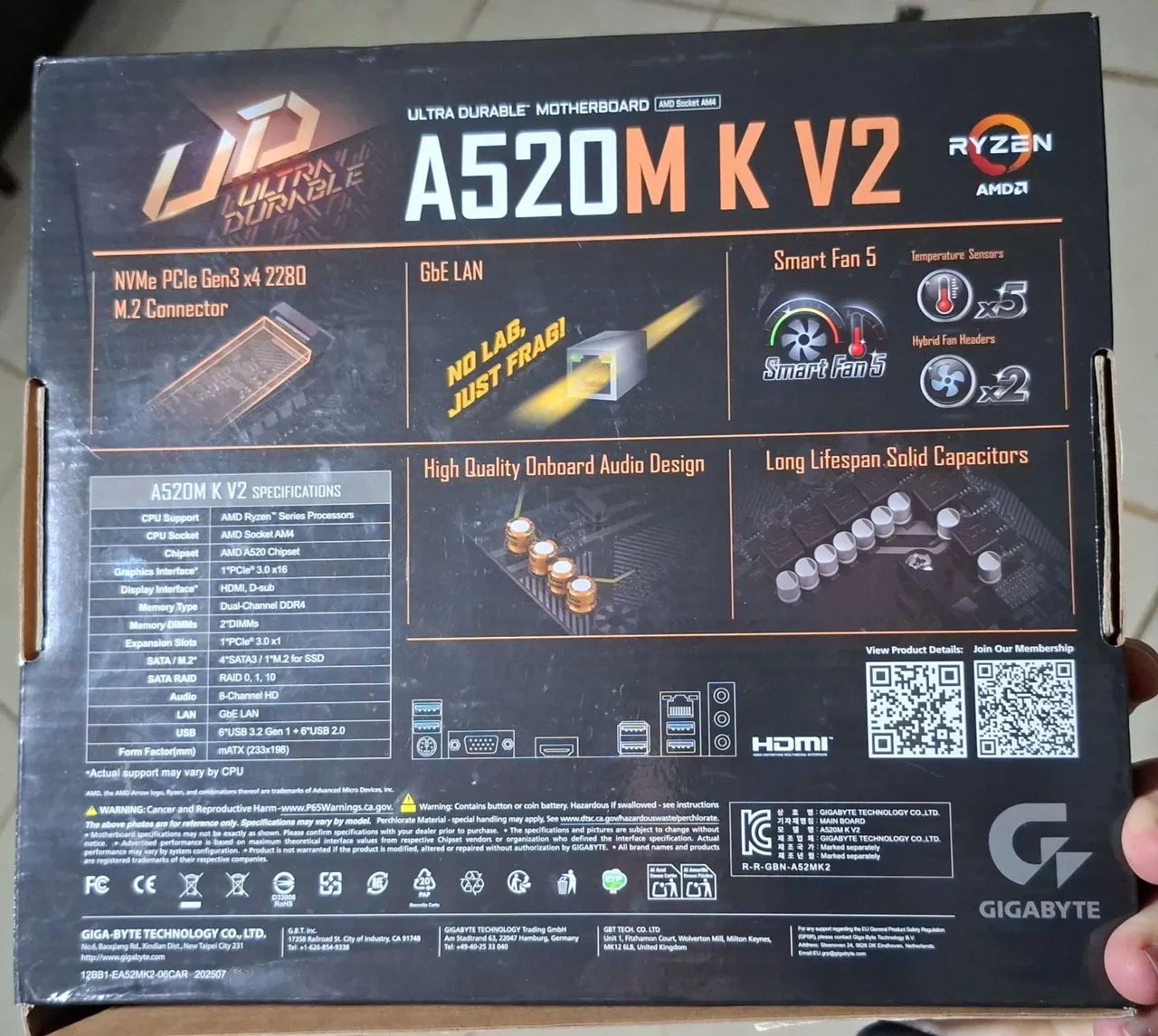 Vendo Placa mãe A520M Gigabyte - Foto 2