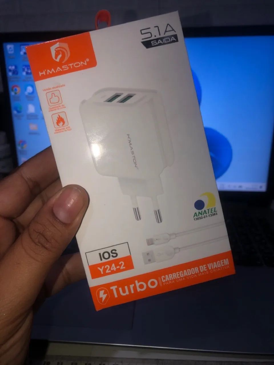 Carregador para iPhone Lightning cabo e fonte  - Foto 2