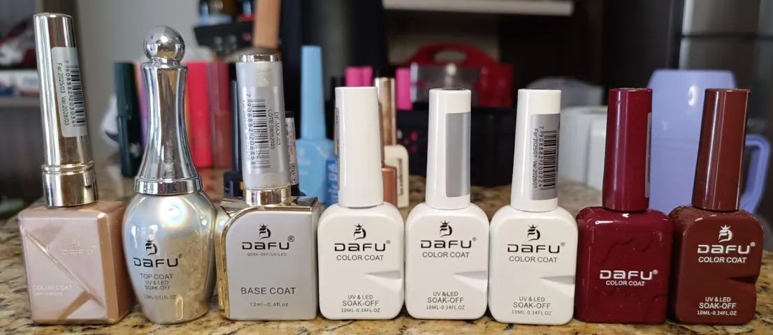 Sortidos DAFU, cores, base coat e top coat