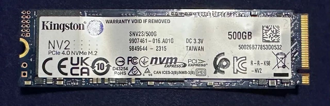 Ssd M.2 Kingston Nv2 500gb