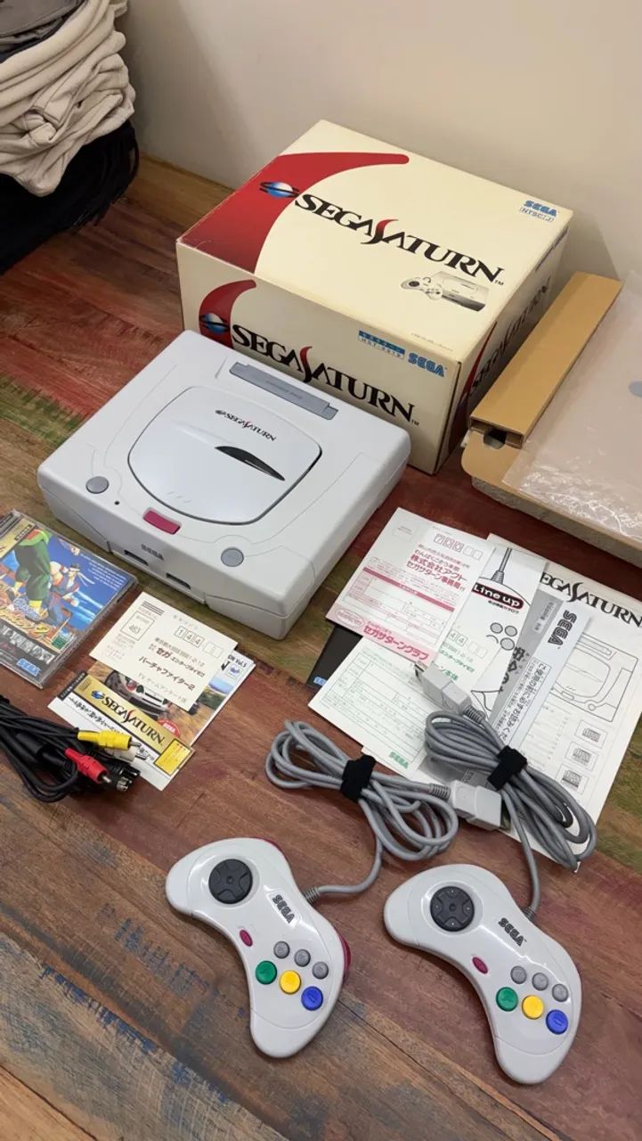 Console Sega Saturn Original CIB Completo