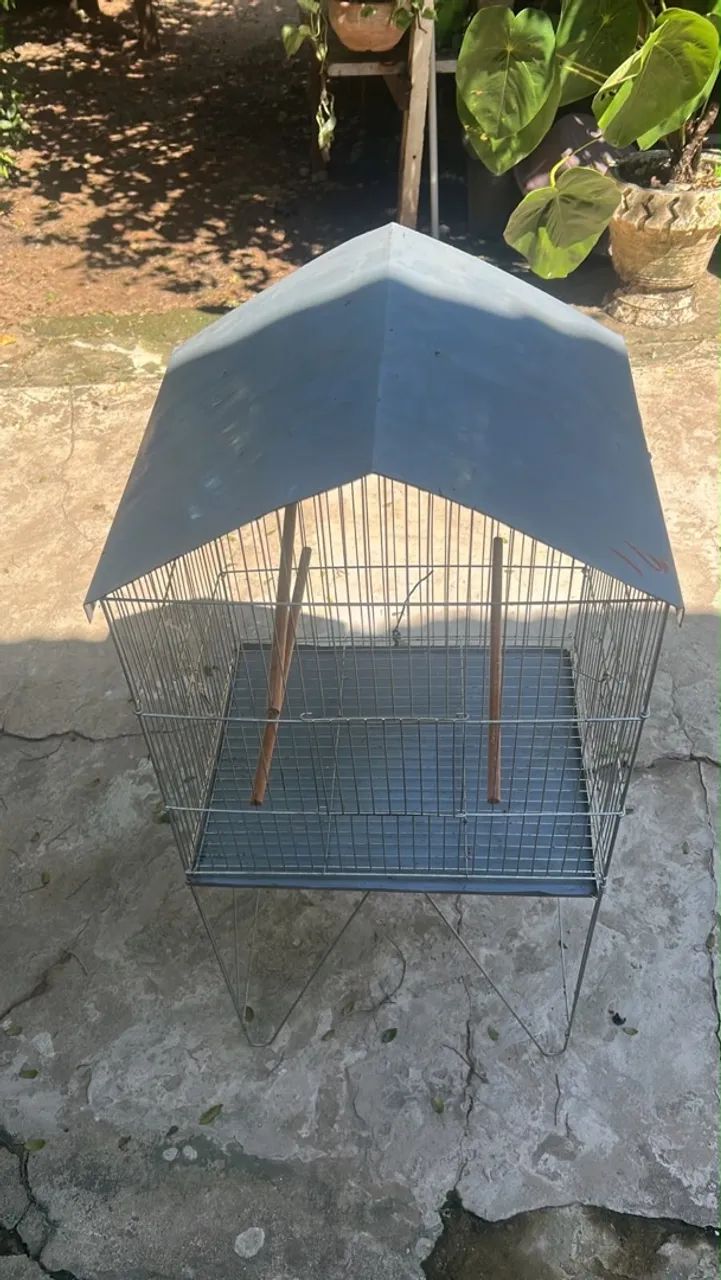 Gaiola para pássaros com suporte - Foto 2