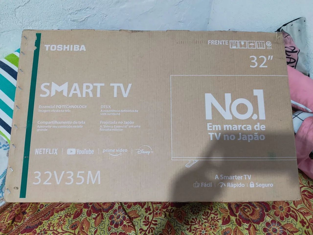 Smart tv Toshiba 32 polegadas nova com garantia até julho de 2026