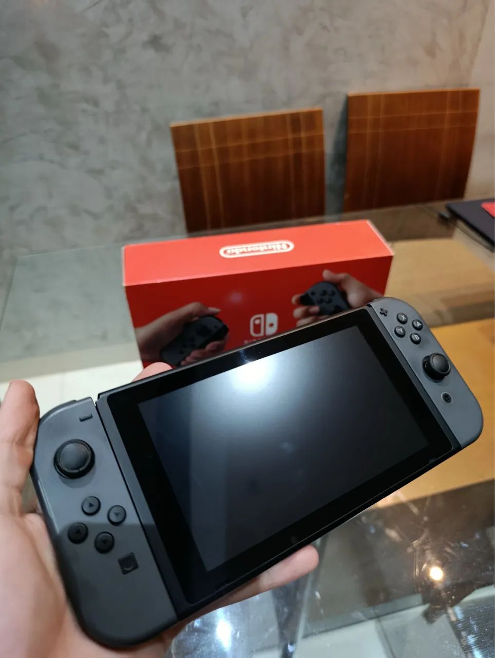 Nintendo Switch 1 padrão V2 cinza usado - Foto 3