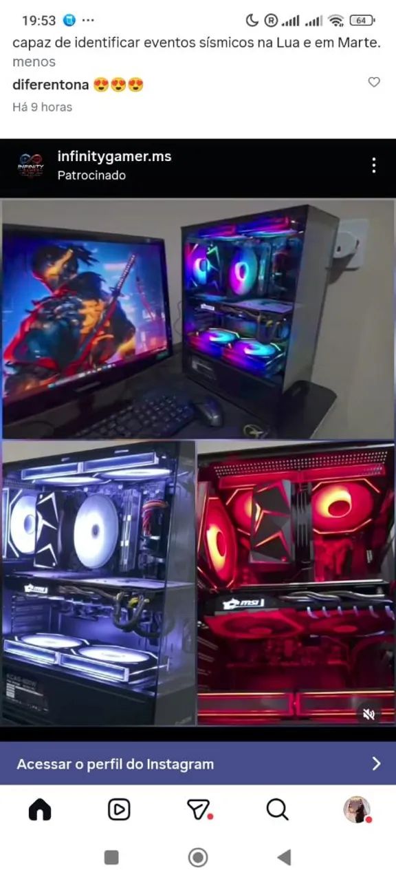 Pc Gamer Completo i5 10th, GTX1070Ti, 16GB RAM, SSD240GB
